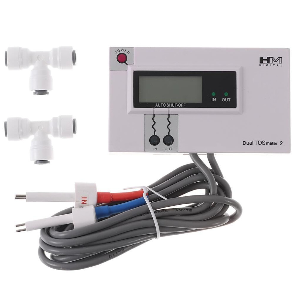 Hm Digital Dm-2 Commercial Inline Dual Tds Monitor Meter Testing Ppm For Water