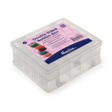 Hemline Double Sided Bobbin Box - Holds Upto 50 Bobbins