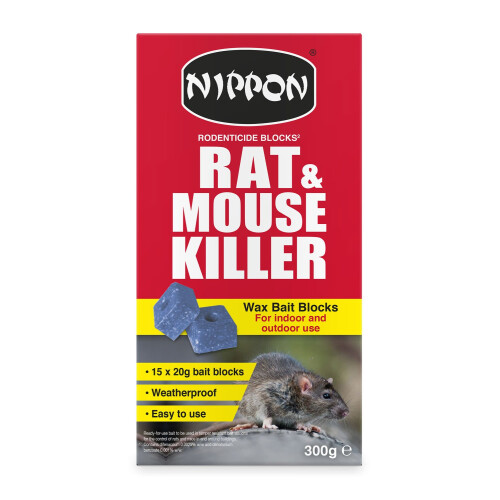 NIPPON Vitax Rat & Mouse Killer Wax Blocks 300g