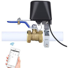 WiFi Smart Valve Controller, Smart Watering Switch, Wireless Remote Control, Timer Function, Compatible with iOS/Android, Support