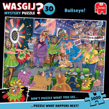 Wasgij Mystery 30, Bullseye! - 1000 Piece Jigsaw Puzzles for Adults - Challenging & Brainteasing 1000Pc Adult Puzzle - 100% Recycled Cardboard Jigsaw