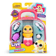 Little Live Pets Ouchies Vet Kit - Chirpy the Chick, Interactive Toy, Light Up Cheeks,16.7cm Vet Playset & Accessories, Diagnose & Heal Like a Real V