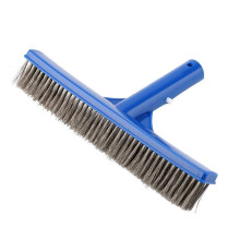 NIMOA Swimming Pool Steel Brush - With Stainless Steel Bristles Clean Walls Of Pond, Spa, 10in