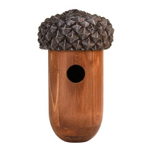 Fallen Fruits NK83 Bird House Acorn Wren, Brown, 25.3 cm*13.9 cm*13.9 cm