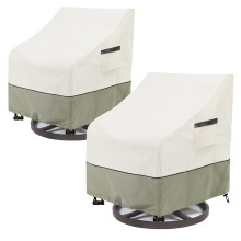 LSongSKY Outdoor Swivel Lounge Chair Cover 2 Pack,Waterproof Heavy Duty Outdoor Chair Covers,Patio Rocking Chair Covers for Outdoo
