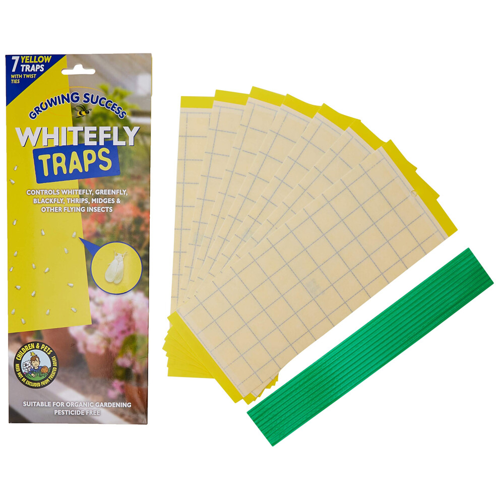 Growing Success Yellow Gf2549 Greenhouse Whitefly Traps, 7 Traps Per Pack,
