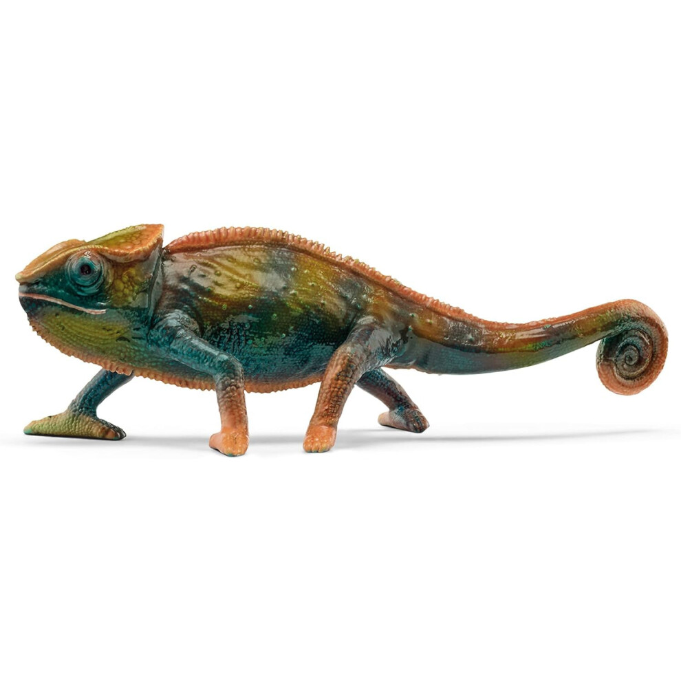 Schleich Wild Life Realistic Color-Changing Chameleon Figure - Wild Animal Toy Figurine, Durable For Education And Imaginative Play For Boys And Girl