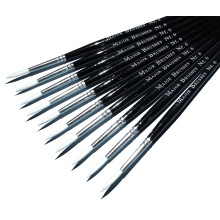 Major Brushes Sable Substitute Size 6 Paint Brushes - Pack of 10