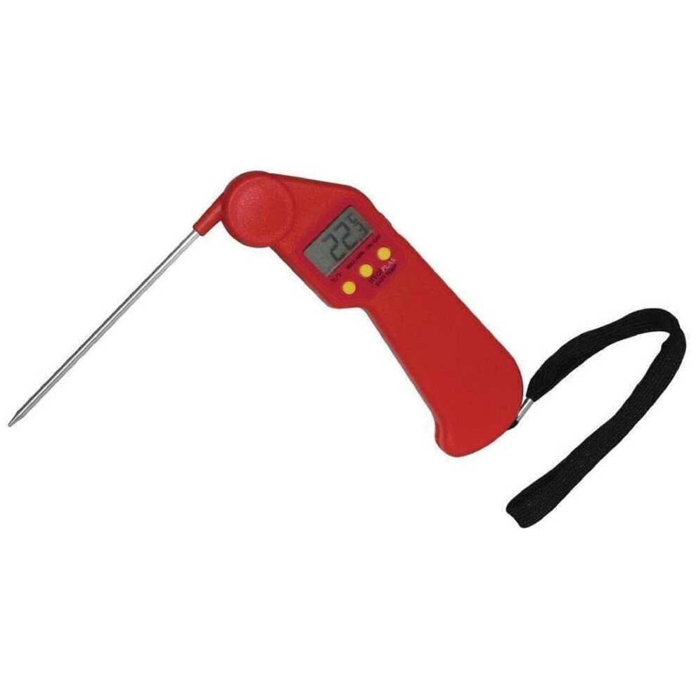 Nisbets Red Hygiplas Cf913 Hygiplas Easytemp Thermometer,