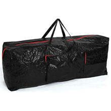 Ram Black Extra Large Christmas Tree Storage Bag Suitable for up to 7ft Trees With Side Pocket Pouch