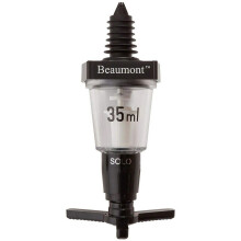 Pack of 3 x 35ml Beaumont Solo Classic Spirit Measure Bar Optics 3066