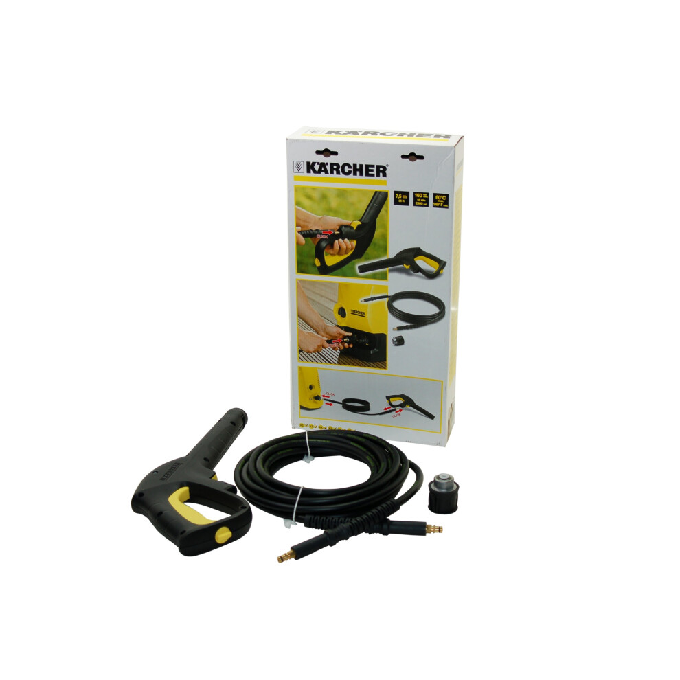 Kärcher Karcher Replacement 7.5M High Pressure Hose And Hand Gun - Quick Connect System For K1 K2 K3 K4 5K 6K K7 Series