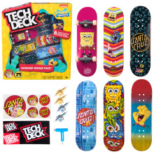 Tech Deck, Spongebob Sk8shop Fingerboard Bonus Pack, Collectible and Customisable Mini Skateboards, Kids’ Toys for Ages 6 and up