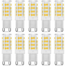G9 5W LED-lamp, equivalent aan 40W, warm wit 3000K, 220-240V, 360 stralingshoek, verpakking van 10 stuks, dolaso