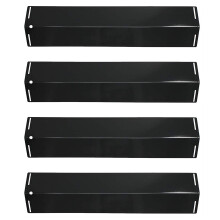 LOKHING 92151 (4-Pack) BBQ Spares Gas Grill Replacement Parts Porcelain Steel BBQ Heat Plates Gas Grill Heat Shields Tent for Char