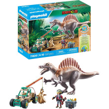 Playmobil | Dinos | Spinosaurus Attack on Dino Excavation | Dinosaur Playset | Action Toy | Adventure Toy for Kids Aged 4+ | 71820