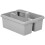Wham Large Plastic Kitchen Cleaning Carry Tray Caddy Tidy Tote Organiser with Handle - Grey 1