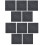10 x Grey Square Stomp Stone 1
