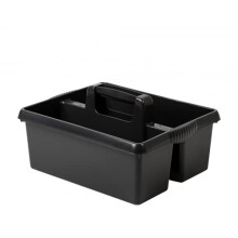 Homey Mart Kitchen Tidy Organiser Cleaning Caddy Multipurpose Cleaning Tools Storage Caddy with Strong Plastic Carry Handle – Blac