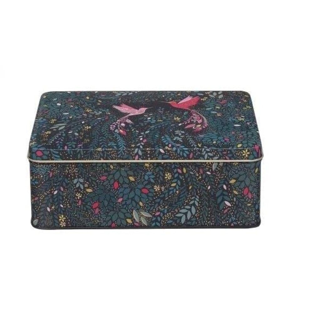 Elite Sara Miller India Birds Deep Rectangular Tin 195 X 154 X 75Mm 89968895