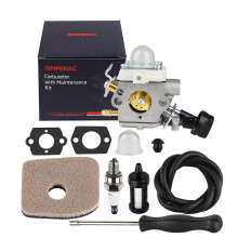 SIMPERAC BG56 Carburetor for Stihl BG56C BG56 Leaf Blower Replace for Zama C1M-S260B, 4241-120-0615 Carburetor with 42141201800 Ai