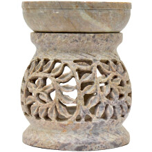 Artist Haat Gift Deals - Essential Oil Diffuser, Oil Burner, Oil Warmer with Tea Light Holder for Aromatherapy - Artisan Handcarve
