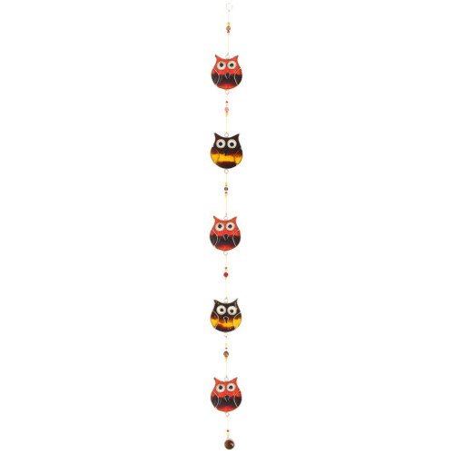 Something Different Wholesale String of 5 Owls Suncatcher
