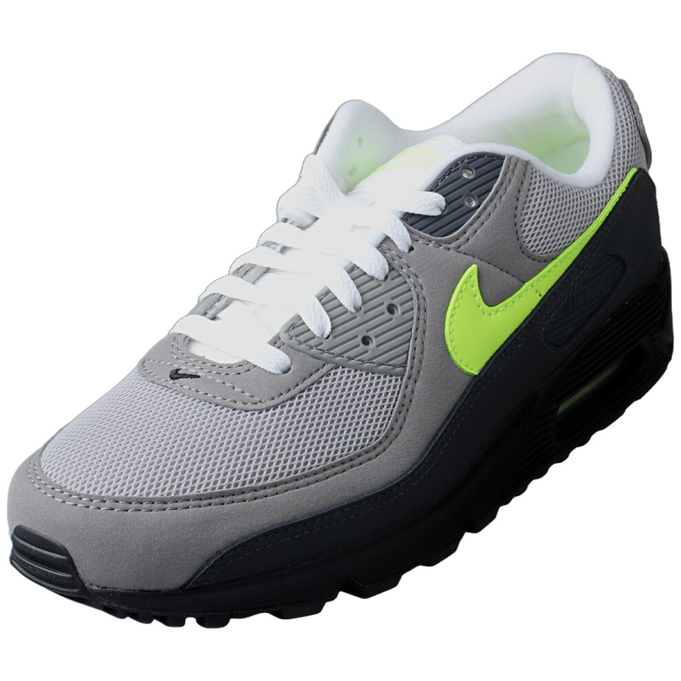 Nike (10) Air Max 90 Mens Fashion Trainers In Black Grey