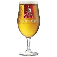 Madri Exceptional Beer Pint | 20oz Nucleated Chalice | Official Molson Coors Merchandise | Perfect for Home Bar or Mancave | 1 Gla
