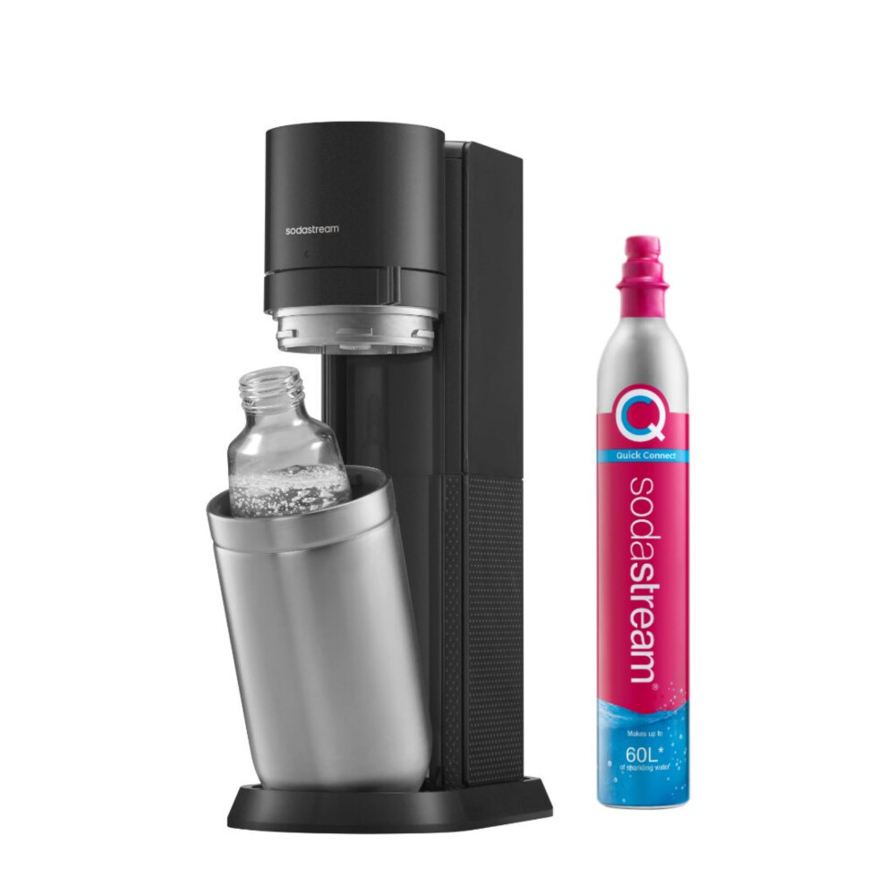 Sodastream Duo Sparkling Water Maker, Sparkling Water Machine & 2X 1L Fizzy Water Bottles, Retro Drinks Maker W. Bpa-Free Water Bo