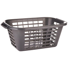 Addis 40L Laundry Basket Metallic, Heavy Duty Plastic Washing Basket with Handles, Ventilated Clothes Hamper for Home & Laundry Room