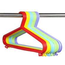 Taylor & Brown 20 x Multi Coloured Strong Plastic Clothes Hanger Garment Coat Dress Skirt Adult Size Hangers with Suit Trouser Ba