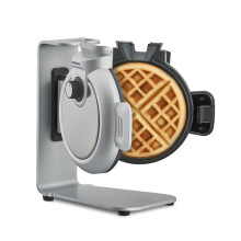 CASO Design WaffleUp Belgian Waffle Maker, Non-Stick Waffle Iron, 5 Browning Levels, Overflow Protection with Drip Container, Spac
