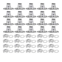 Xuzxinze 40 Sets Canvas Twist Lock Fasteners, Turn Button Fasteners, Eyelet and Stud for Canvas Marine Fastener Turn Buttons