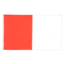 AZ FLAG - Half Red And White Flag - 3x5 Ft - 100D Polyester Two Colors Banner with Two Metal Grommets - Fade Resistant - Vivid Col