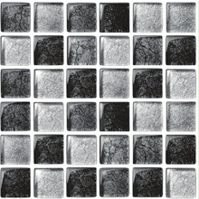 LPS Pack of 10 Silver black grey stone effect mosaic tile stickers transfers stick on wall tile peel and stick bathroom kitchen