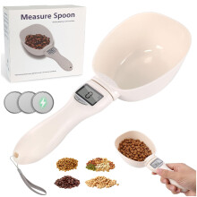 Digital Measuring Spoon,Food Measuring Scoop Scale,Polygons Measuring Spoons with 3 Batteries,Weighing Spoon Scale 800g/0.1g Preci