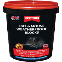 2XRat and Mouse Weatherproof Blocks, Black, 11.5 x 11.5 x 11.5 cm
