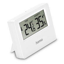 Digital Thermometer and Hygrometer "Ebro" for Indoor or Outdoor Use, White