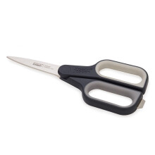 Joseph Joseph PlusCut Scissors with Integrated Box Cutter, Japanese Stainless-Steel Blades, Soft-Grip Handles, Multi-Purpose Cutti