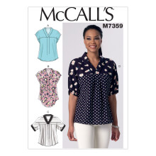 McCall's Pattern Misses Tops, Size ZZ Large/2X-Large