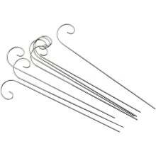20Pcs 20cm Silver Plant Label Hooks Garden Markers Stake Holder Plant Label Hanger Garden Plant Sign Stake Rustproof Deformed Gard