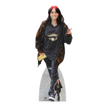 Star Cutouts CS1262 Billie Eilish Peace Sign Lifesize Cardboard Cutout 162cm – Music Icon Party Decoration, Bedroom Display & Fan