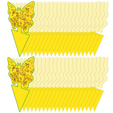 40 Pack Fungus Gnat Traps for House Indoor Yellow Sticky Traps for Gnats Sticky Traps for Plants, Dual-Sided Fungus Gnat Sticky Tr
