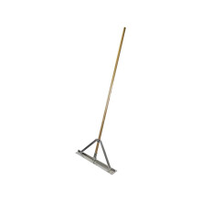 Faithfull Aluminium Concrete / Tarmac Rake (Spazzle) With Wooden Handle