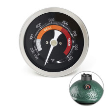 3.3” Large Thermometer Replacement for Big Green Egg Grill, Accurate Temp Gauge Probe w/Recalibrated Function, Waterproof Temperat