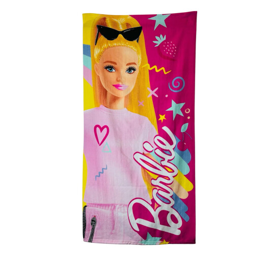 TDL Barbie Microfibre Beach Towel