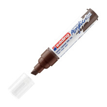 edding 5000 acrylic marker broad - brown - 1 waterproof acrylic paint marker - chisel tip 5-10 mm - acrylic paint pens for drawing