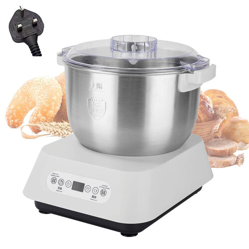 Stainless Steel Dough Mixer, 7L Automatic Kneading Machine with Ferment Function, Thermostatic Fermentation and Intelligent Timer,