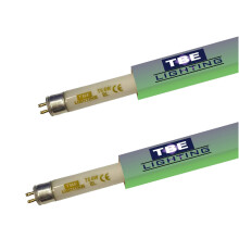 TBE Lighting 6w UV fly killer Tubes - 2 Pack - T5 BL 368nm bug zapper ultra violet bulbs for insect killing - G5 2 pin base fittin